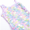 One Shoulder One Piece, Tie Dye Pailettes - One Pieces - 3