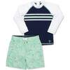 Rashgaurd Set, Pineapple Print - Rash Guards - 1 - thumbnail
