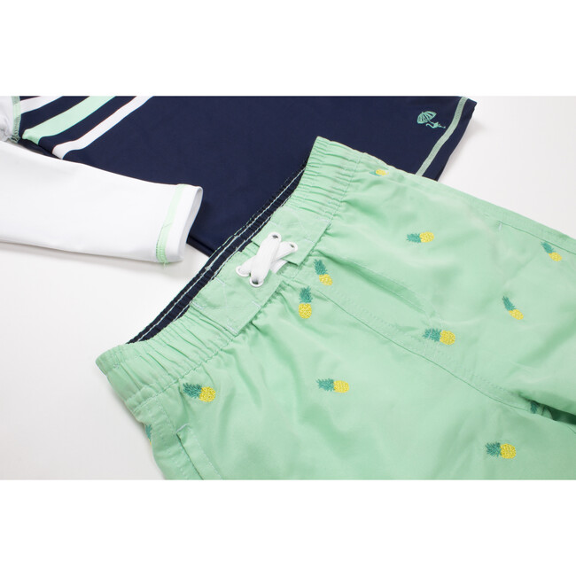 Rashgaurd Set, Pineapple Print - Rash Guards - 2