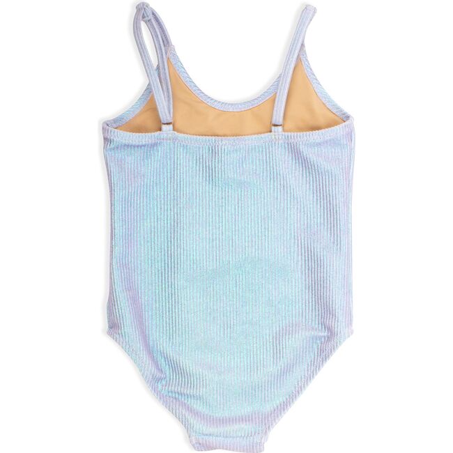 One Piece Swimsuit and Sequin Skirt, Metallic - One Pieces - 3