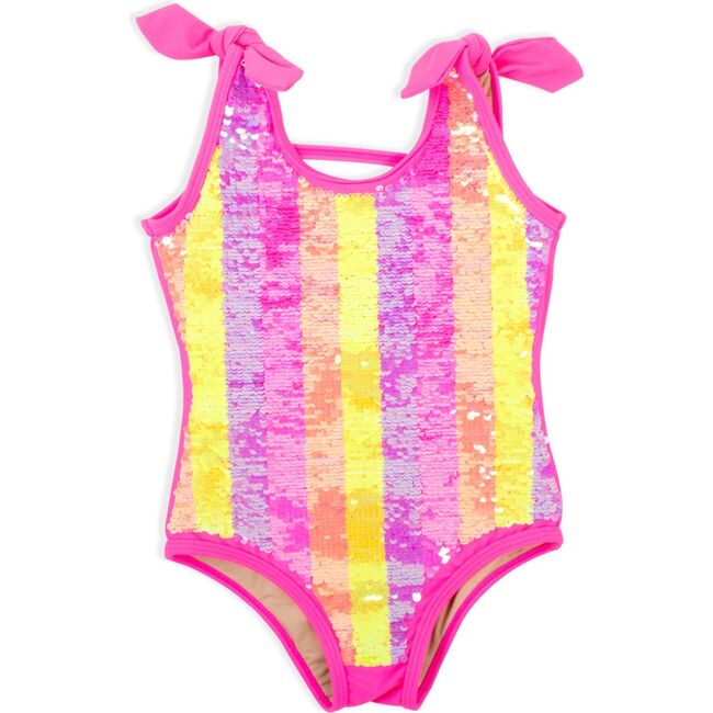 Flip Sequin One Piece, Multi Stripe - One Pieces - 1