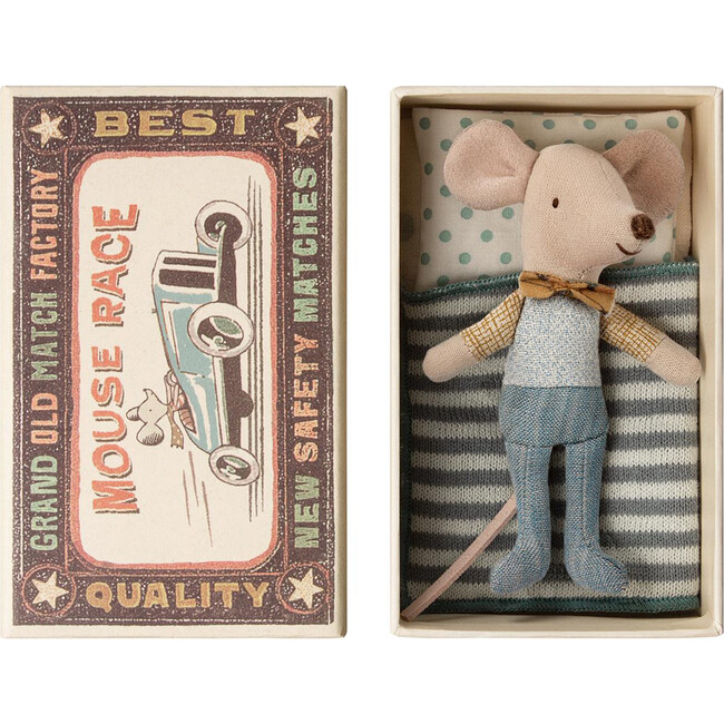 Matchbox Mouse, Little Brother with Bowtie - Dolls - 1