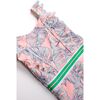 One Piece with Ruffle Shoulder, Pink Monstera - One Pieces - 3