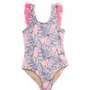 One Piece Fringe Back, Pink Monstera - One Pieces - 1 - thumbnail