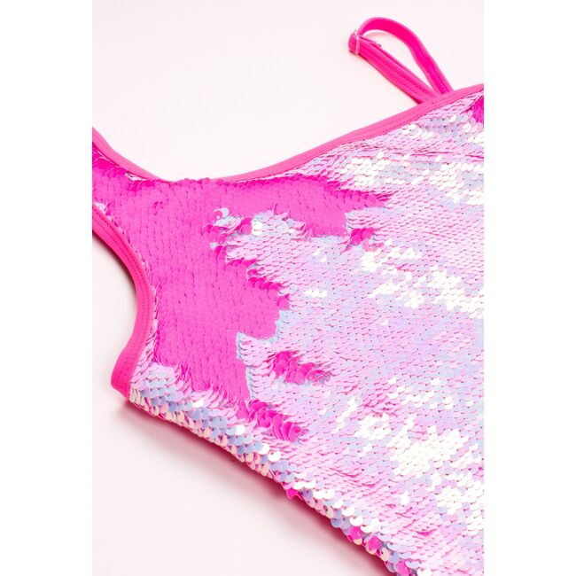 Flip Sequin One Shoulder One Piece, Hot Pink - Shade Critters Swim ...