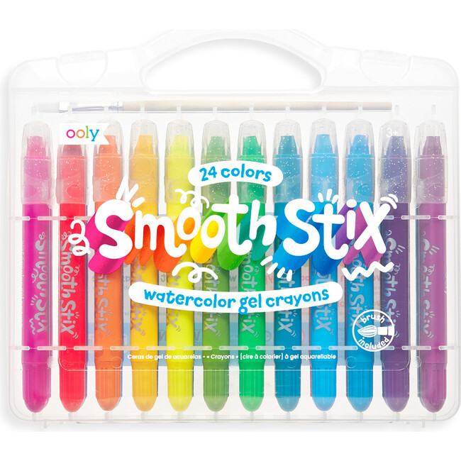 Smooth Stix Watercolor Gel Crayons, Set of 24 - Arts & Crafts - 1