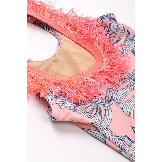 One Piece Fringe Back, Pink Monstera - One Pieces - 3