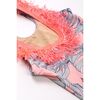 One Piece Fringe Back, Pink Monstera - One Pieces - 3