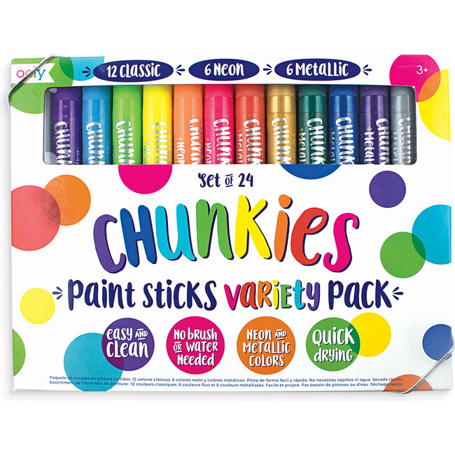 Chunkies Paint Sticks Variety, 24 Pack