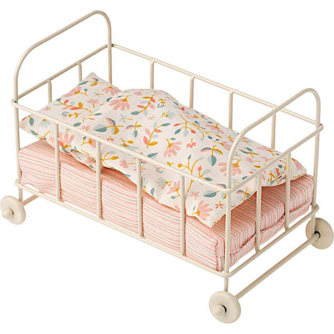 Metal Cot-Bed + Bedding - Dollhouses - 1
