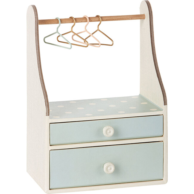 Micro Wardrobe Dresser + 4 Hangers - Dollhouses - 1