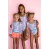 Tutu Rashguard One Piece, Pink Monstera - One Pieces - 2