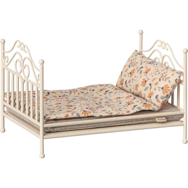 Vintage Bed Micro, Soft Sand - Dollhouses - 1