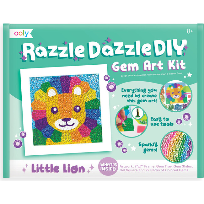 Razzle Dazzle DIY Gem Art Kit, Little Lion - Arts & Crafts - 1