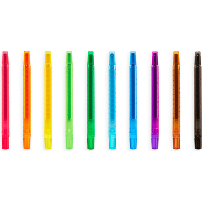 Yummy Yummy Scented Twist-Up Crayons, Set of 10