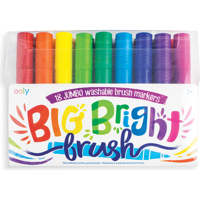 Big Bright Brush Markers, Set of 18 - Arts & Crafts - 1
