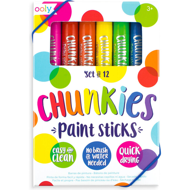 Chunkies Paint Sticks Classic, 12 Pack - Arts & Crafts - 1