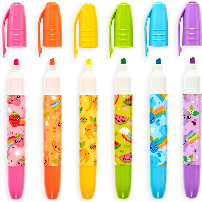 Jumbo Juicy Scented Neon Highlighters, Set of 6 - Arts & Crafts - 2