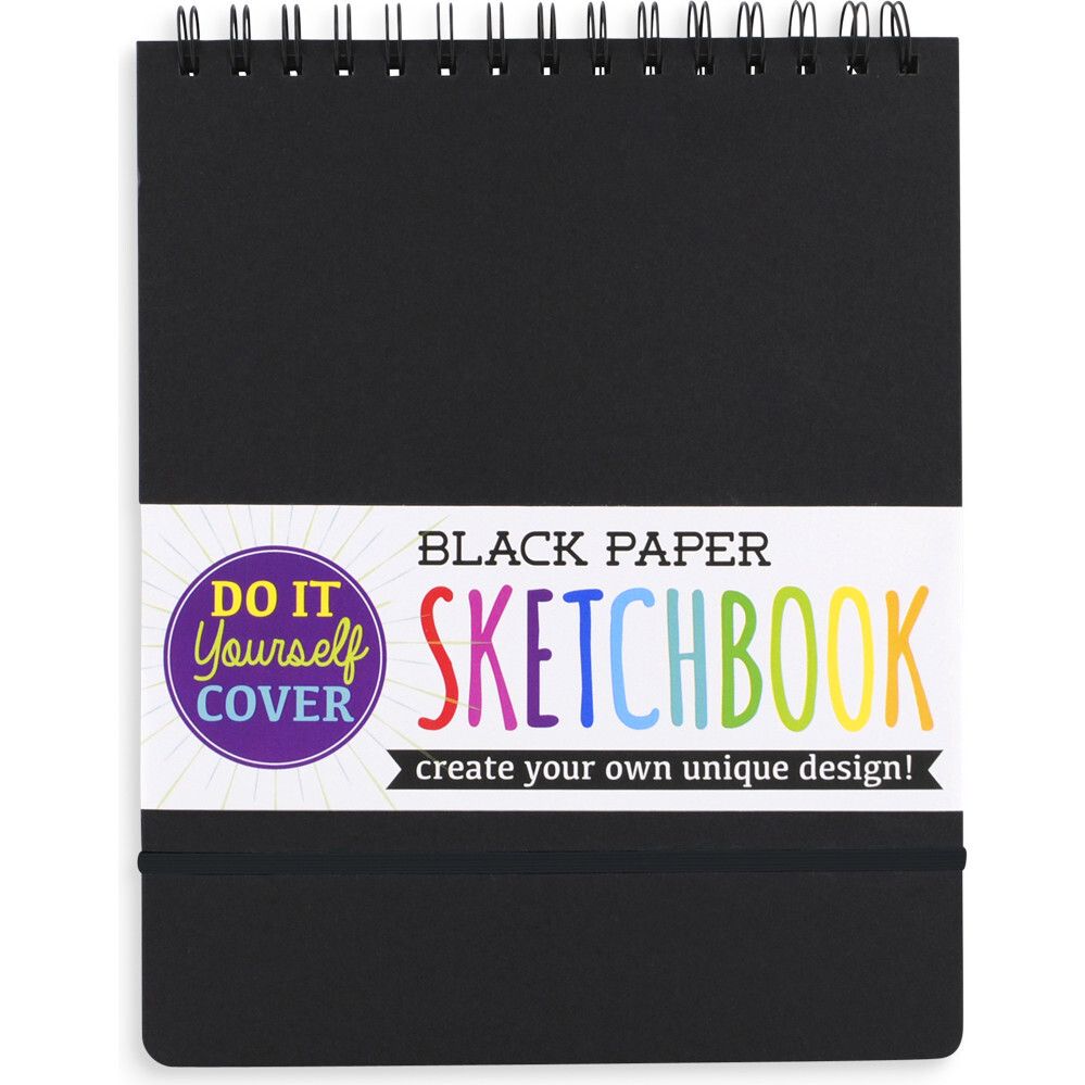 Black DIY Cover Sketchbook - Art Supplies - 1
