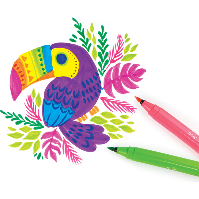 Big Bright Brush Markers, Set of 18 - Arts & Crafts - 5