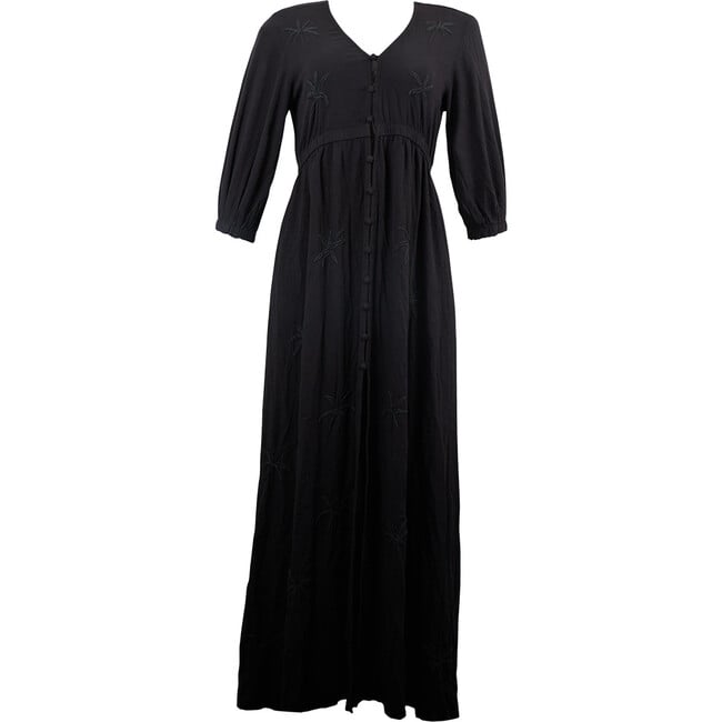 Women's Pixis Lana Long Dress, Black - Dresses - 1
