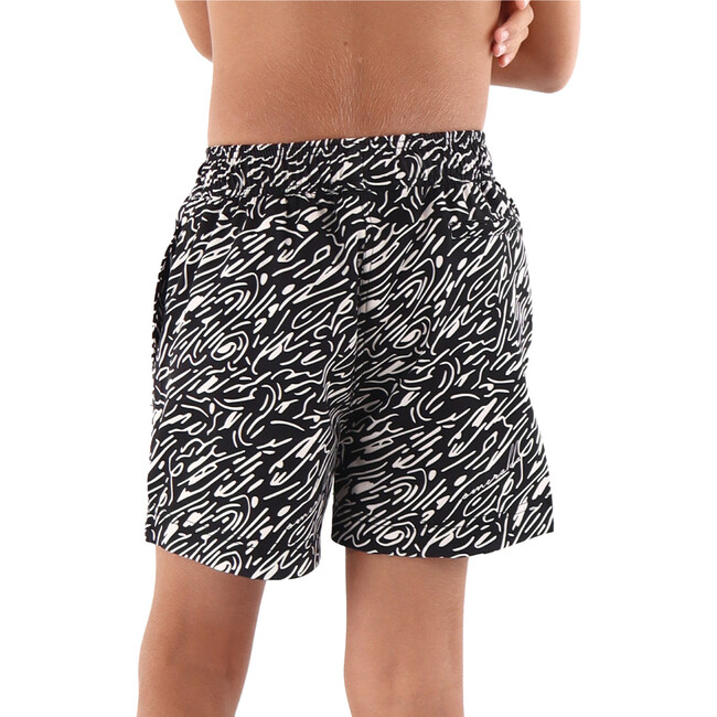 Pixis Boy Swim Trunk, Black - Shorts - 3