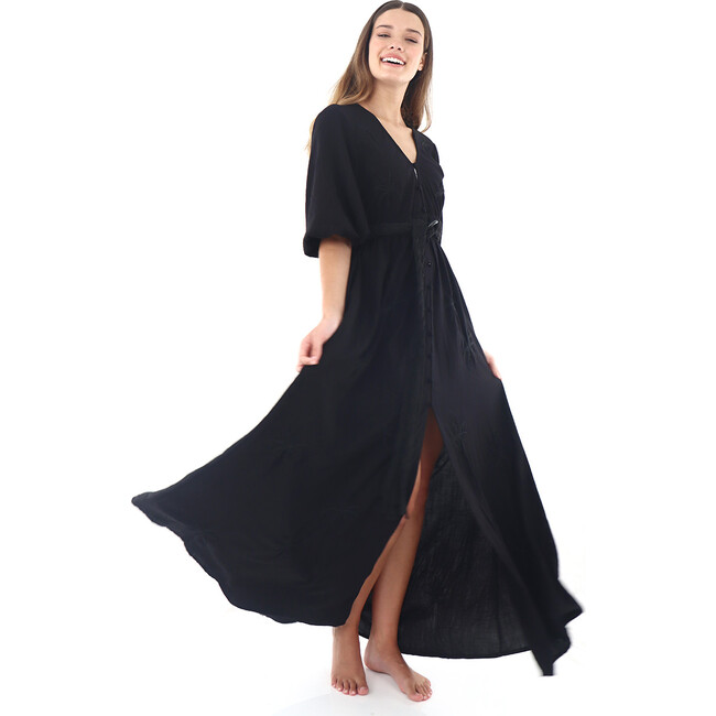 Women's Pixis Lana Long Dress, Black - Dresses - 3