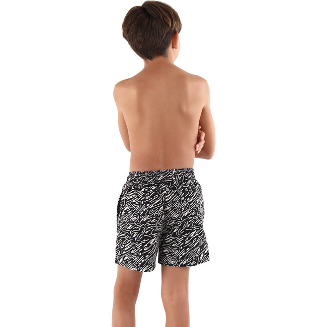 Pixis Boy Swim Trunk, Black - Shorts - 5