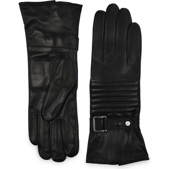Women's Moto with Touch Tech Glove, Black - Gloves - 1