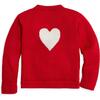 Mae Cardigan, Red with Heart - Cardigans - 2 - thumbnail