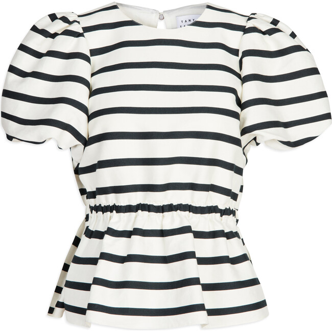 Women's Kelsey Top, Seasalt/Black Stripe - Blouses - 1