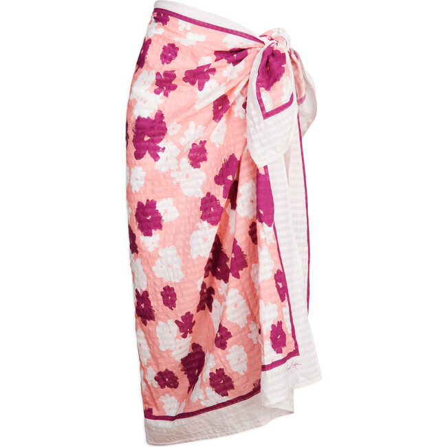 Women's Elora Sarong, Salmon Rose Multi - Cover-Ups - 1