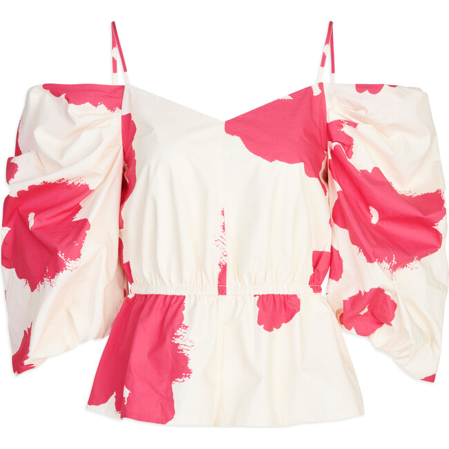 Women's Caroline Top, Shadow Blossom Seasalt Multi - Blouses - 1