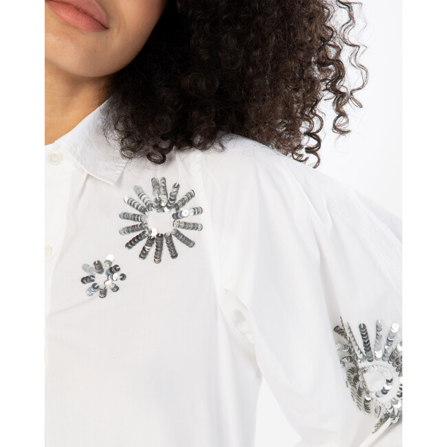 Women's Marina Top, White - Blouses - 4