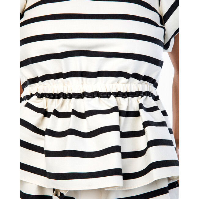 Women's Kelsey Top, Seasalt/Black Stripe - Blouses - 5