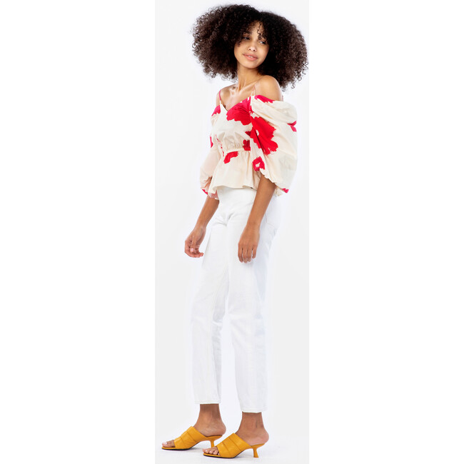 Women's Caroline Top, Shadow Blossom Seasalt Multi - Blouses - 4