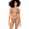 Women's Tia Bikini Bottom, Brushstroke Coral Araucana/Fig Multi - Two Pieces - 2