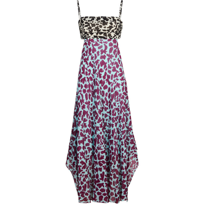 Women's Natalie Dress, Brushstroke Coral Araucana Seasalt Combo - Dresses - 1