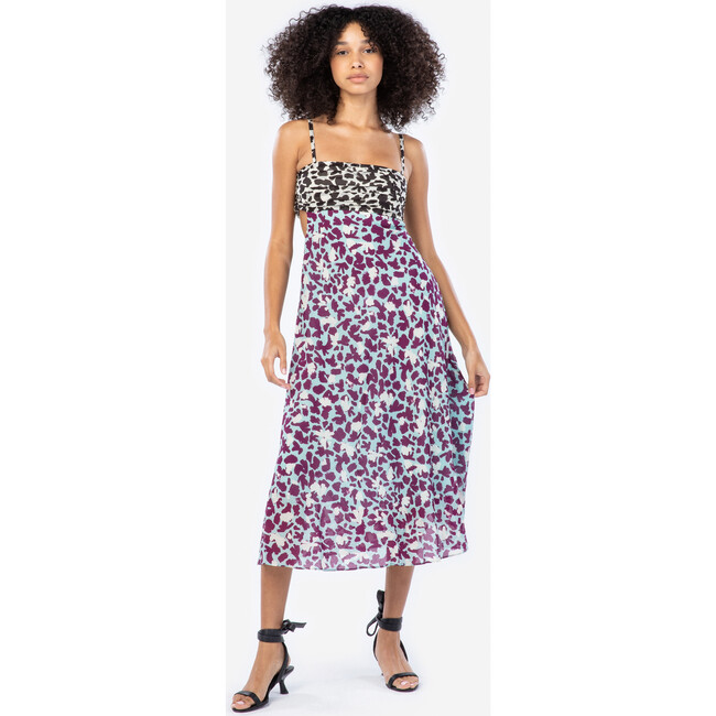 Women's Natalie Dress, Brushstroke Coral Araucana Seasalt Combo - Dresses - 4