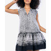 Women's Allie Dress, Black/Seasalt Acid Wash - Dresses - 3