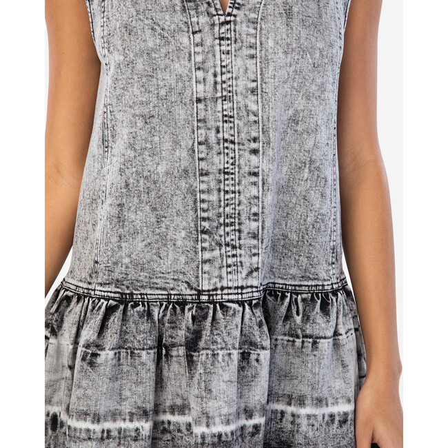 Women's Allie Dress, Black/Seasalt Acid Wash - Dresses - 6