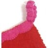 Hand Felted Wool Christmas Stocking - Holly Berry on Red - Stockings - 2