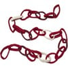 Hand Felted Loop Garland,  Red/Maroon/Cream - Garlands - 1 - thumbnail