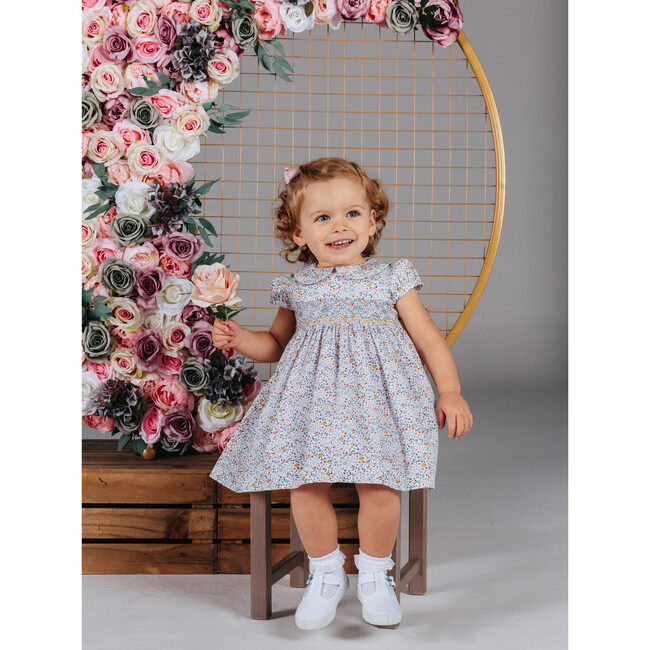 Little Catherine Ditsy Smocked Dress, Multi Floral