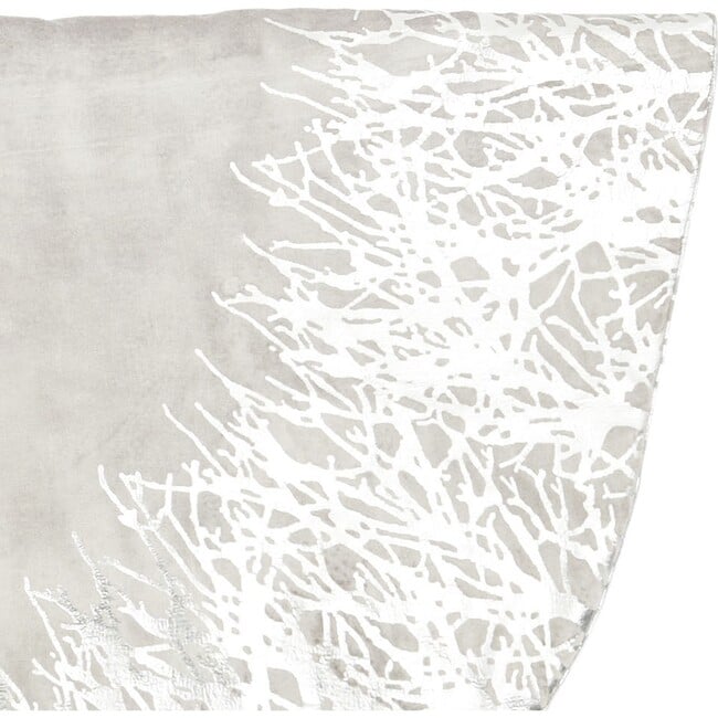 Silver Branch Tree Skirt, Grey/Silver - Tree Skirts - 4