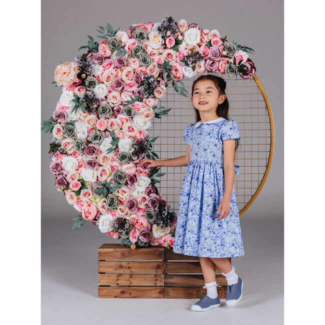 Rosie Smocked Dress, Blue Rose - Trotters London Exclusives | Maisonette