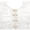 Handmade Christmas Tree Skirt in Velvet-White with Sequins - Tree Skirts - 3