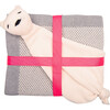 Elegant Baby Gift Set, Light Grey/Natural - Blankets - 1 - thumbnail