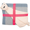 Elegant Baby Gift Set, Blue Grey/Natural - Blankets - 1 - thumbnail