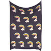 Rainbow Smiles Baby Blanket Set, Navy - Blankets - 4 - thumbnail